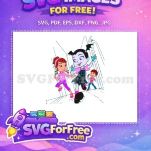Free Cheerful Friends Free Playful Puddle Vampirina Free SVG