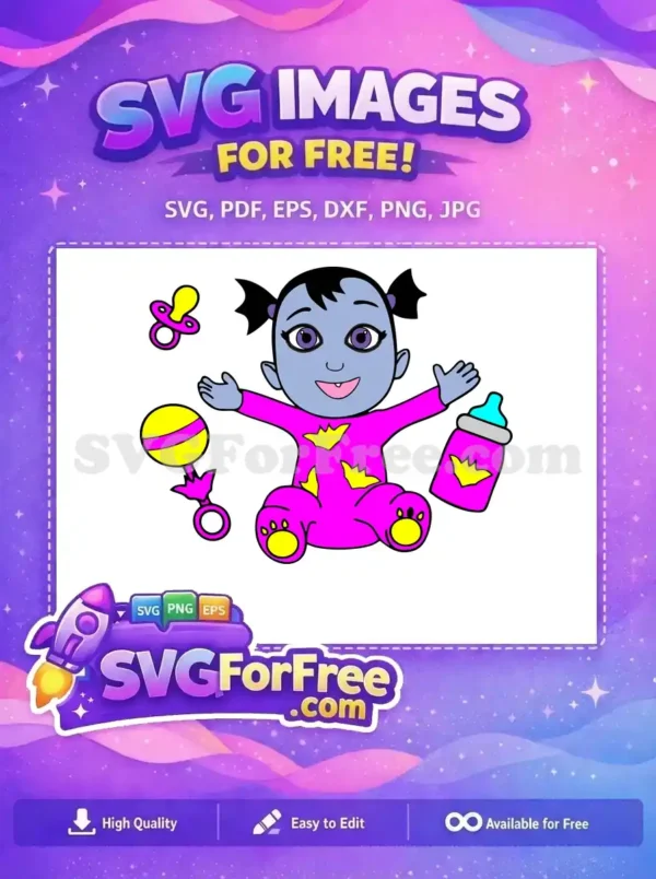 Free Baby Vampirina Smiling Free with Pacifier Bottle Vampirina Free SVG Free Baby Vampirina Smiling Free with Pacifier Bottle Vampirina Free SVG