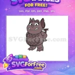Free Friendly Gargoyle Free Smiling Face Vampirina Free SVG - Instant Download