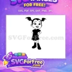 Free Smiling Vampirina Free Bat Hair Vampirina Free SVG - Instant Download