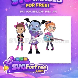 Free Band Drummer Free Guitarist Vampirina Friends Free SVG