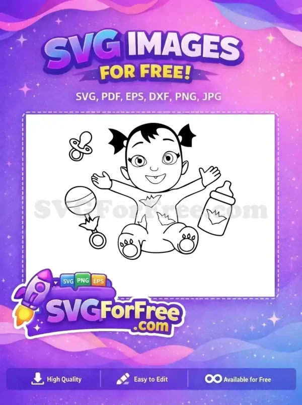 Free Smiling Baby Vampirina Free Pacifier Rattle Vampirina Free SVG Free Smiling Baby Vampirina Free Pacifier Rattle Vampirina Free SVG