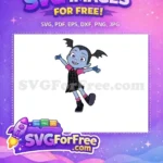 Free Cheerful Pigtails Free Fang Smile Vampirina Free SVG - Instant Download