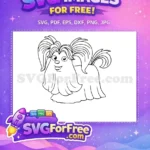 Free Cuddlesome Dog Free Bat Vampirina's Pet Free SVG - Instant Download