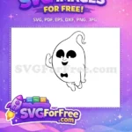 Free Casper Bowtie Free Friendly Ghost Vampirina Free SVG - Instant Download