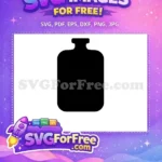 Free Number 1 Vase Free Silhouette Art Free SVG 1 - Instant Download