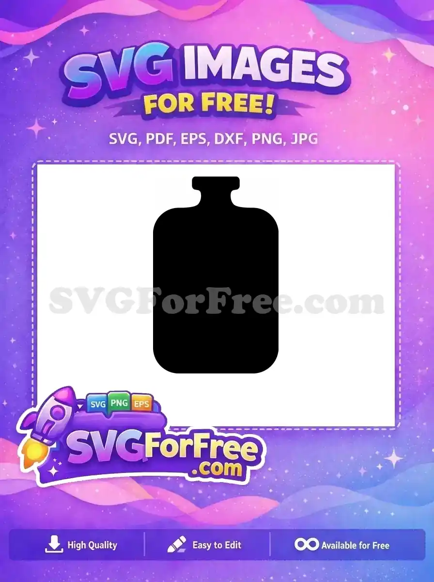 Free Number 1 Vase Free Silhouette Art Free SVG 1