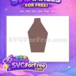 Free Brown Vase Free Silhouette Minimalist Design Free SVG - Instant Download