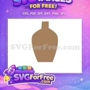 Free Brown Vase Free Silhouette Element Home Decor Free SVG