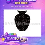 Free Black Vase Free Pink Sprinkles Silhouette Free SVG - Instant Download