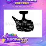 Free Bubbles Scale Free Vase Silhouette Fish Free SVG - Instant Download
