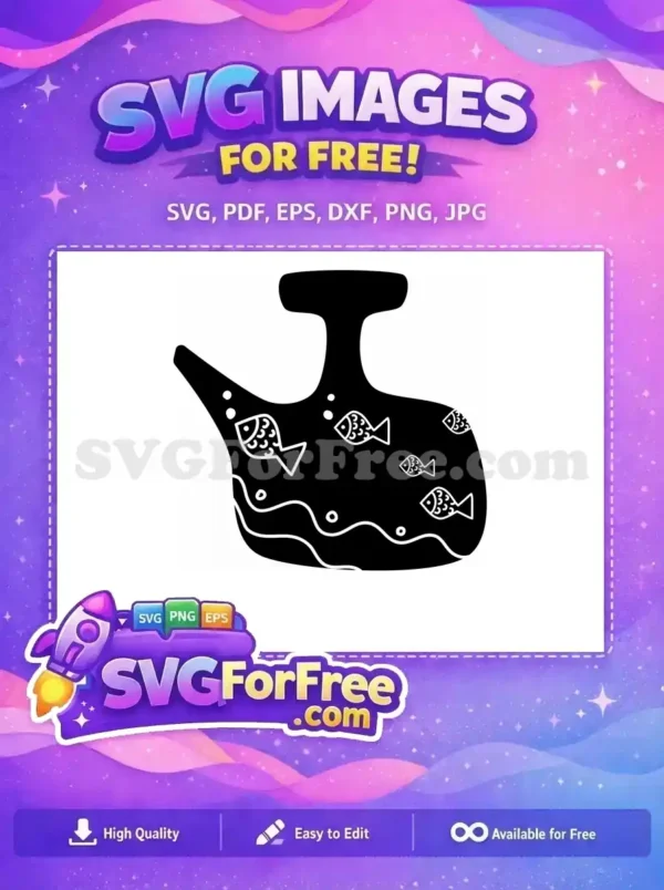Free Bubbles Scale Free Vase Silhouette Fish Free SVG