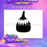 Free Pearled Crown Free Vase Silhouette Number 1 Free SVG - Instant Download