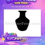 Free Number One Free Vase Silhouette Free SVG 4 - Instant Download
