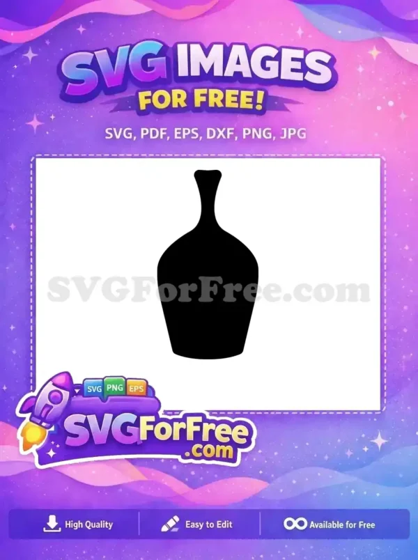 Free Classic Vase Free Silhouette Simple Art Free SVG