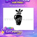 Free Black Vase Free Floral Details Vase Silhouette Free SVG - Instant Download