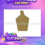 Free Brown Decorative Free Stylish Vase Silhouette Free SVG - Instant Download