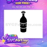 Free Black Vase Free Lines Silhouette Art Free SVG - Instant Download