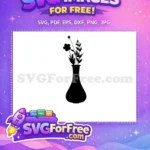 Free Silhouette Vase Free Plant Simple Category 1 Free SVG 2 - Instant Download