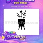 Free Pot Plant Free Minimalist Decor Vase Free SVG - Instant Download