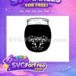 Free Number One Free Vase Silhouette Category Free SVG - Instant Download