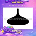 Free Elegant Shape Free Black Vase Silhouette Free SVG - Instant Download