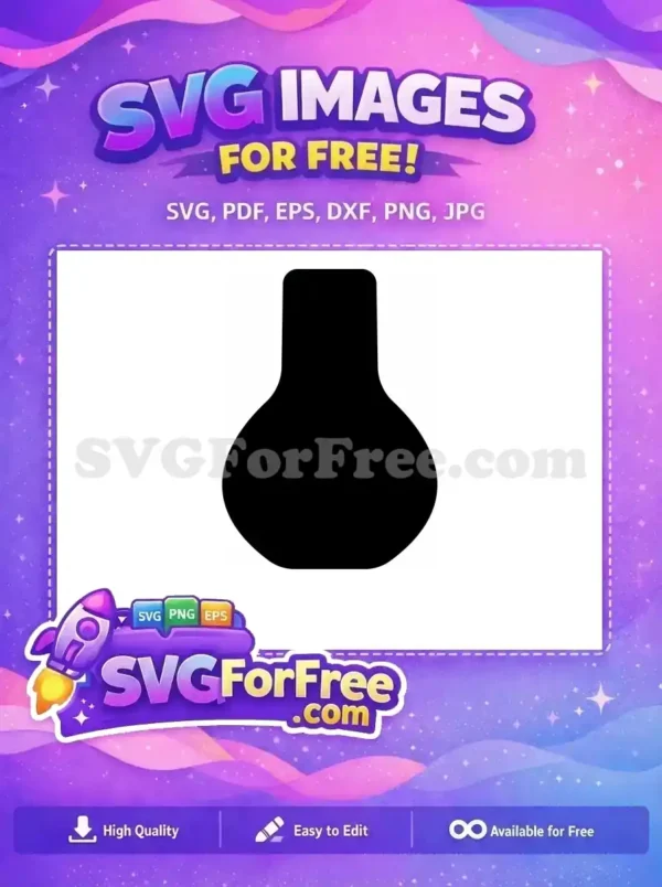 Free Silhouette Vase Free Minimalist Category 1 Free SVG