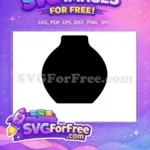 Free Black Vase Free Silhouette Art Category 1 Free SVG 2 - Instant Download