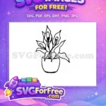Free Silhouette Line Free Vase Silhouette Category 1 Free SVG - Instant Download