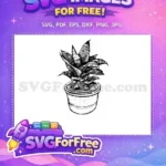 Free Number One Free Vase Silhouette Free SVG 15 - Instant Download