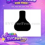 Free Number One Free Vase Silhouette Character Free SVG - Instant Download