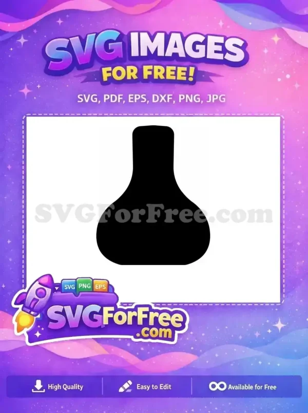 Free Number One Free Vase Silhouette Character Free SVG