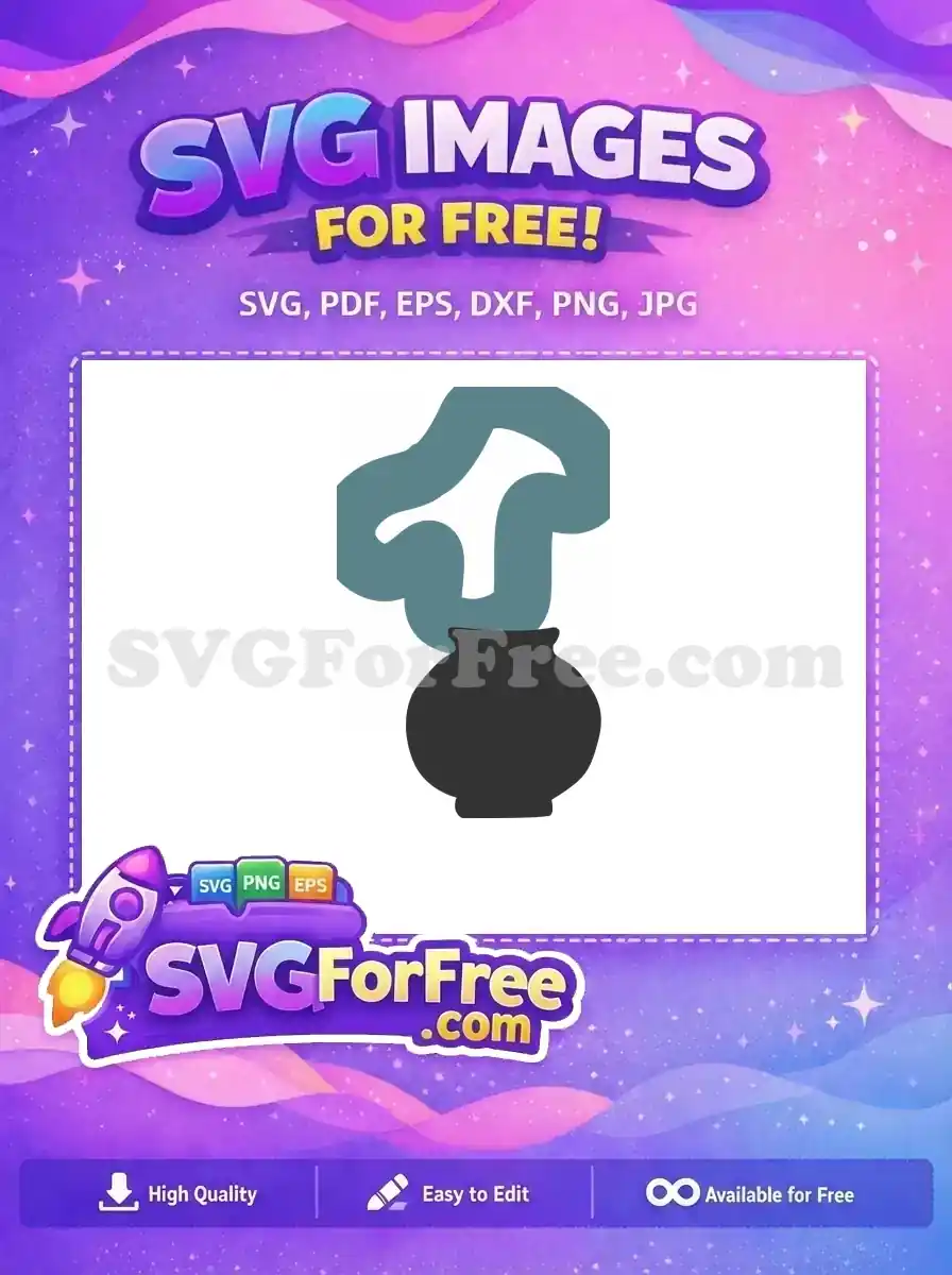 Free Blue Smoke Free Black Vase Silhouette Free SVG