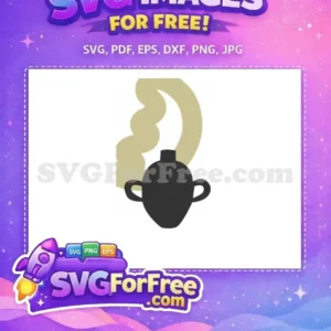 Free Black Vase Free Smoke Silhouette Pottery Free SVG