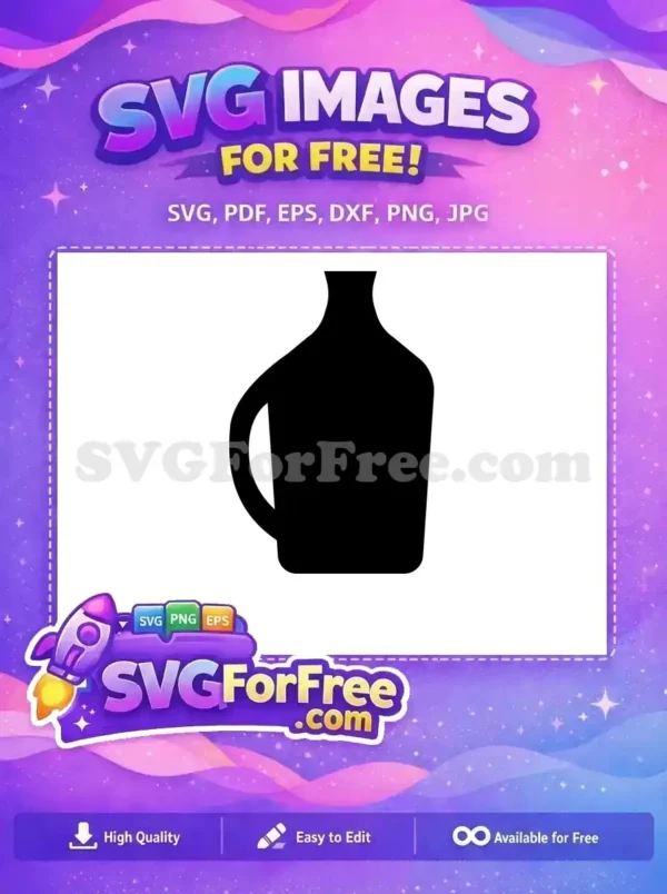 Free Curved Spout Free Elegant Handle Vase Free SVG Free Curved Spout Free Elegant Handle Vase Free SVG