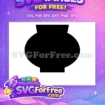 Free Round Body Free Pot Vase Silhouette Free SVG - Instant Download