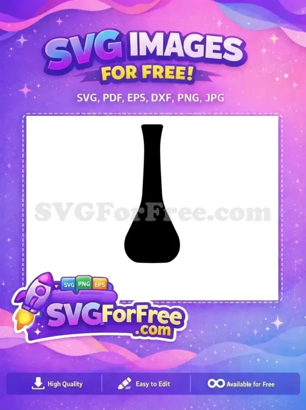 Free Black Vase Free Silhouette Home Decor Free SVG