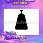 Free Elegant Black Vase Free Silhouette Simple Free SVG - Instant Download