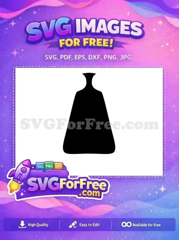 Free Elegant Black Vase Free Silhouette Simple Free SVG