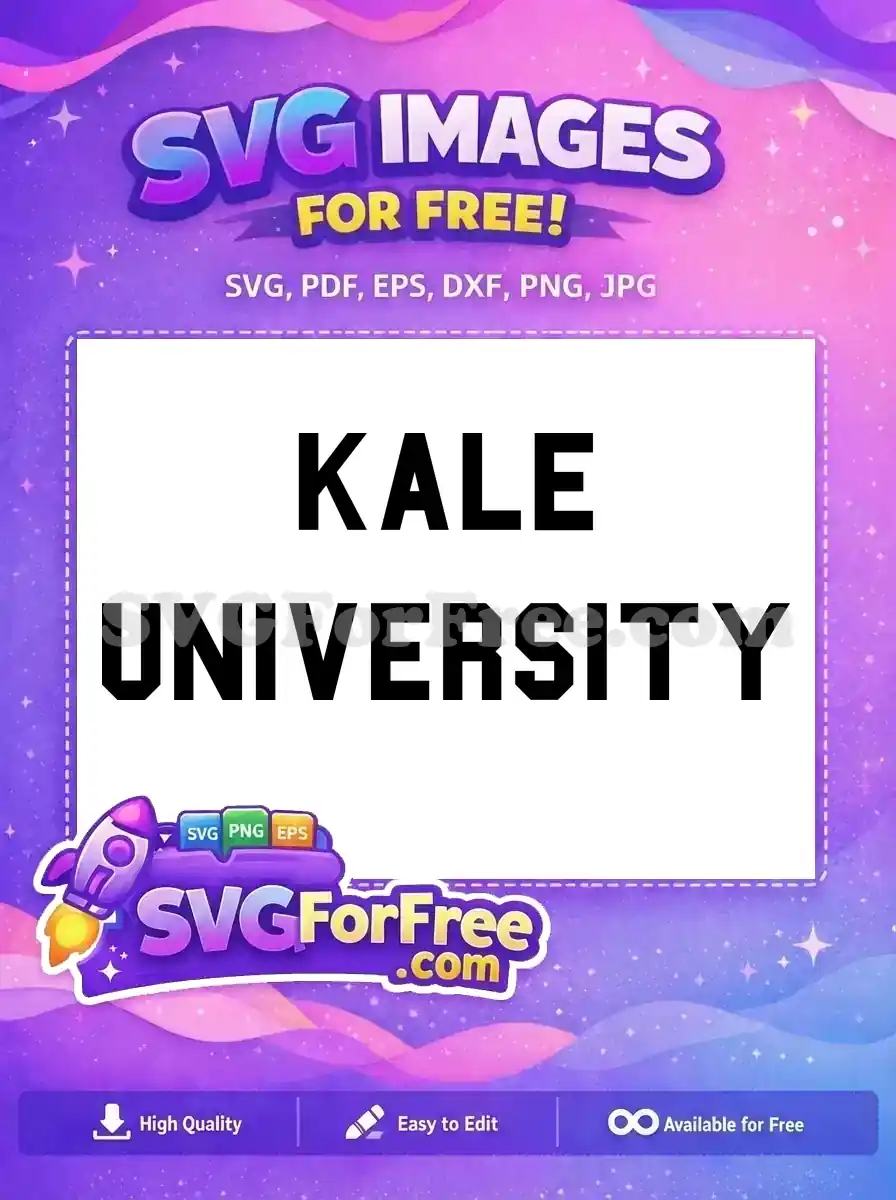 Free Kale University Free Vegan Quote Free Ecology Quote SVG