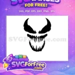 Free Sharp Teeth Free Black Eyes Venom Free SVG 1 - Instant Download
