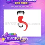 Free Sharp Teeth Free Red Tongue Venom Movie Free SVG 2 - Instant Download