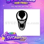 Free Sharp Teeth Free White Eyes Venom Free SVG 2 - Instant Download
