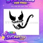 Free Sharp Teeth Free Long Tongue Venom Free SVG 5 - Instant Download