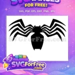 Free Black Symbiote Free Spiderman Villain Venom Free SVG - Instant Download