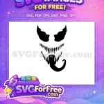 Free Sharp Teeth Free Long Tongue Venom Free SVG 6 - Instant Download