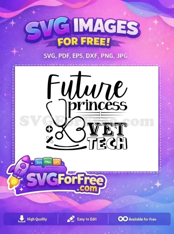 Free Stethoscope ClipArt Free Future Princess Vet Tech Free SVG
