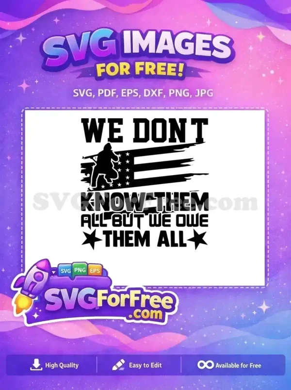 Free Soldier Silhouette Free Distressed Flag Veteran Quotes Free SVG