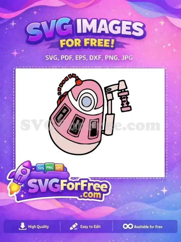 Free Pink WALLE Free Pod Design WALLE Free SVG