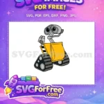 Free WALL-E Robot Free Yellow Body WALLE Free SVG - Instant Download